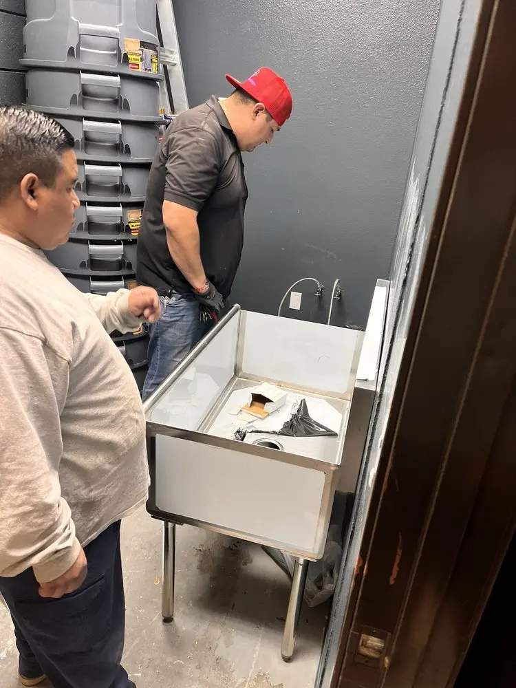 Commercial plumbing and sink installation in Waveland